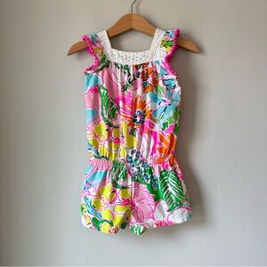 Lilly Pulitzer Nosey Posey Romper Size 18 Months